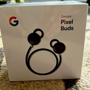 Never before used Google pixel buds with charging case!!!❤️💛💚💙